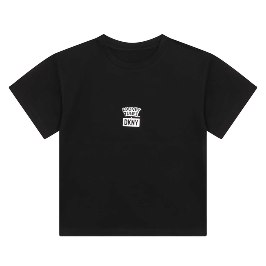 KIDS21 Looney Tunes X DKNY Black Short Sleeve T-Shirt for Kids