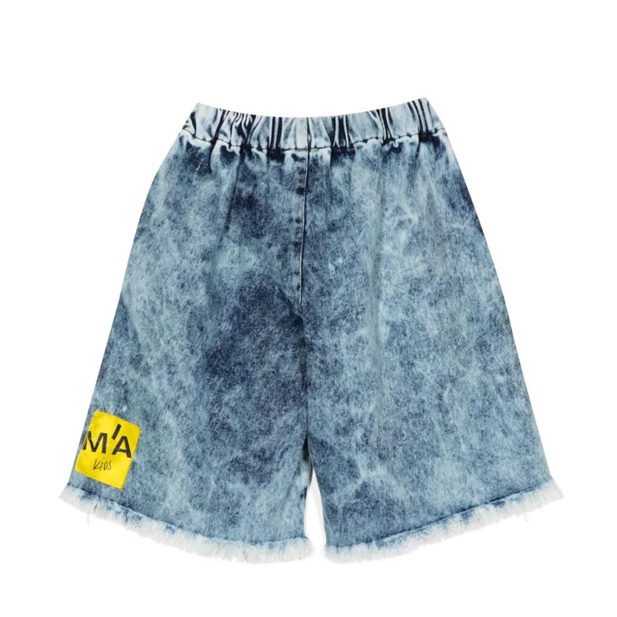 KIDS21 Boys' Indigo Bermuda Shorts for Kids - Comfortable Summer Casual Shorts
