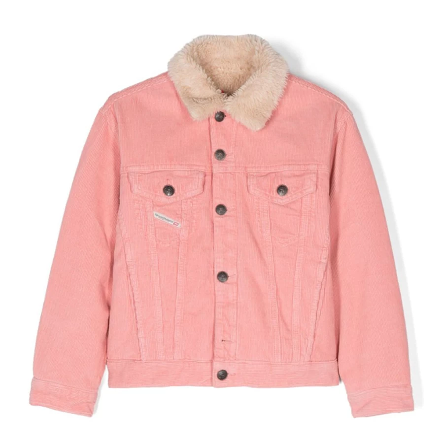 "KIDS21 Pink Denim Jacket for Kids - Stylish & Comfortable"