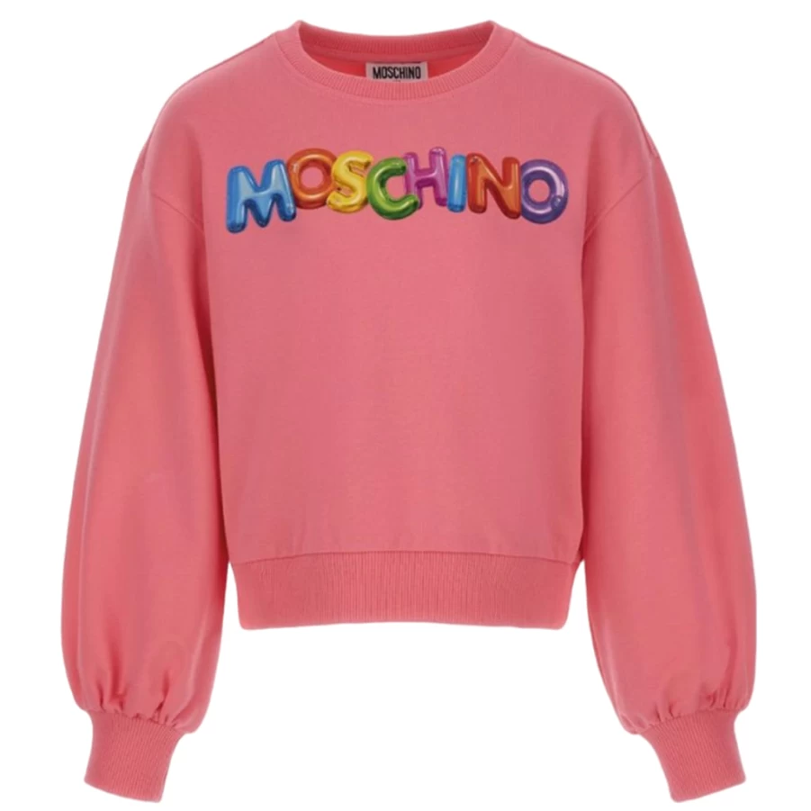 KIDS21 Fuchsia Logo Sweatshirt for Kids - Soft Cotton Pullover with Embroidered Design