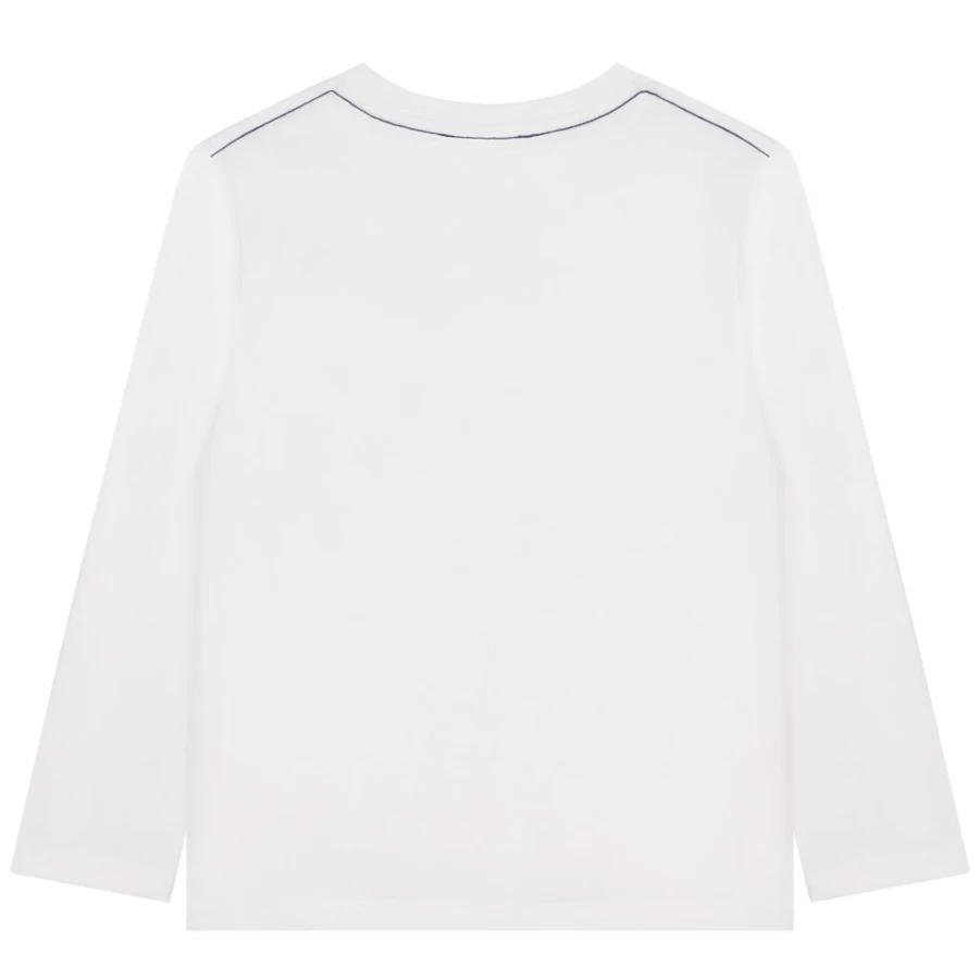 KIDS21 White Logo T-Shirt for Kids - Comfortable Cotton Tee with Branded Design