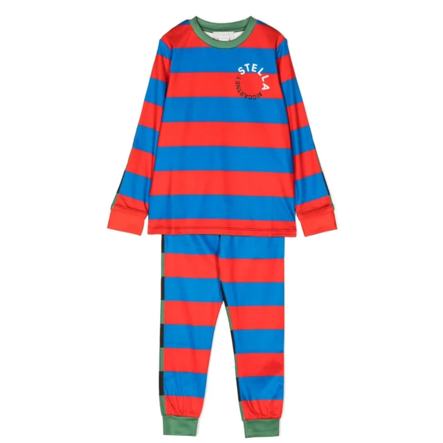 KIDS21 Red Stripes Snow Tracksuit for Kids - Winter Warm Athletic Outfit