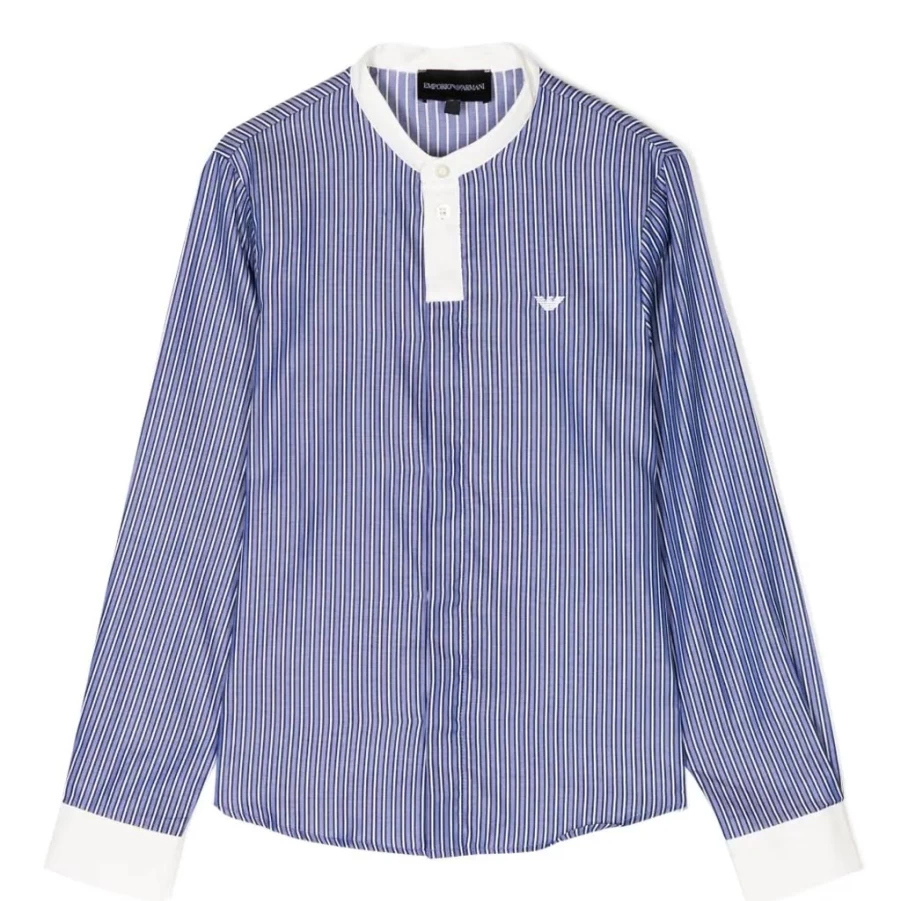 "KIDS21 Boys' Blue Long Sleeve Shirt for Kids - Comfortable Casual Wear"