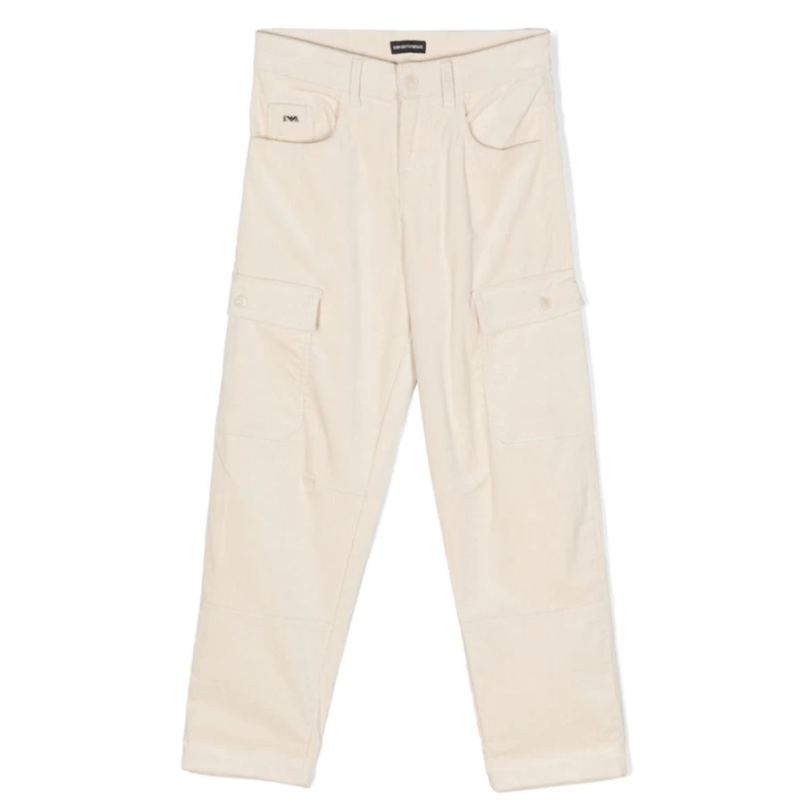"KIDS21 Beige Cargo Trousers for Kids - Comfortable & Stylish"