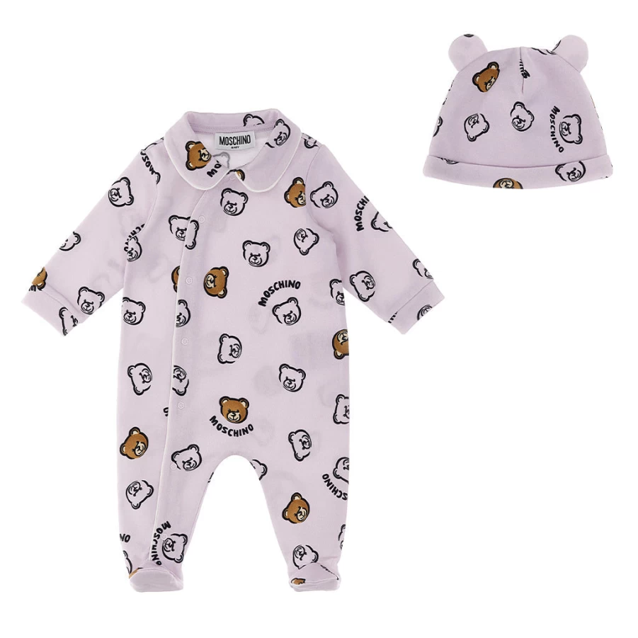 "KIDS21 Pink Babygrow & Hat Gift Set for Newborns – Soft Cotton Outfit"