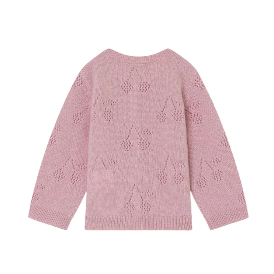 KIDS21 Dark Pink Tibile Cardigan for Kids - Soft & Stylish Knitwear