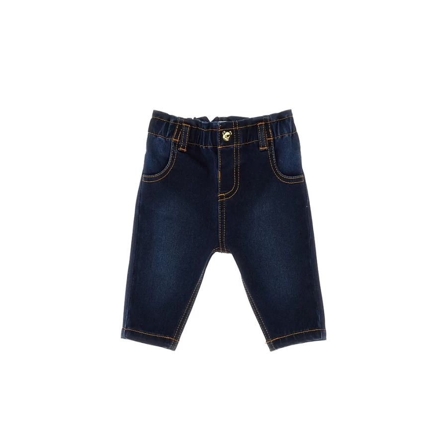 KIDS21 Indigo Denim Toy Bear Jeans for Kids - Soft & Stylish Bear Design