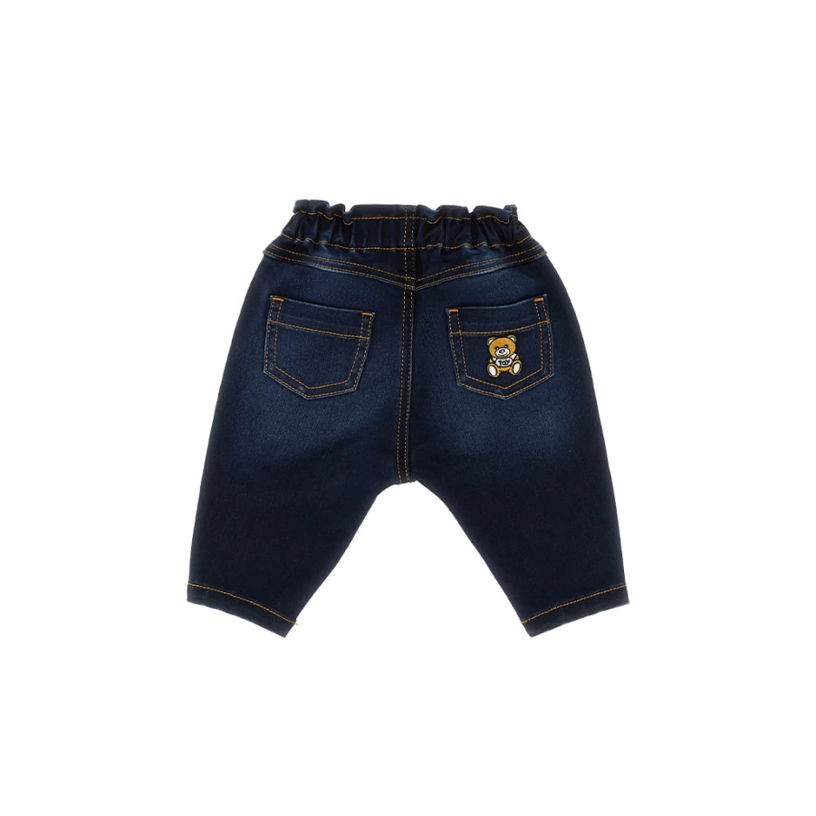 KIDS21 Indigo Denim Toy Bear Jeans for Kids - Soft & Stylish Bear Design