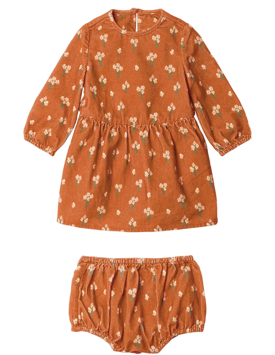 KIDS21 Red Floral Bunch Dress for Kids - Elegant Girls' Floral Print Dress