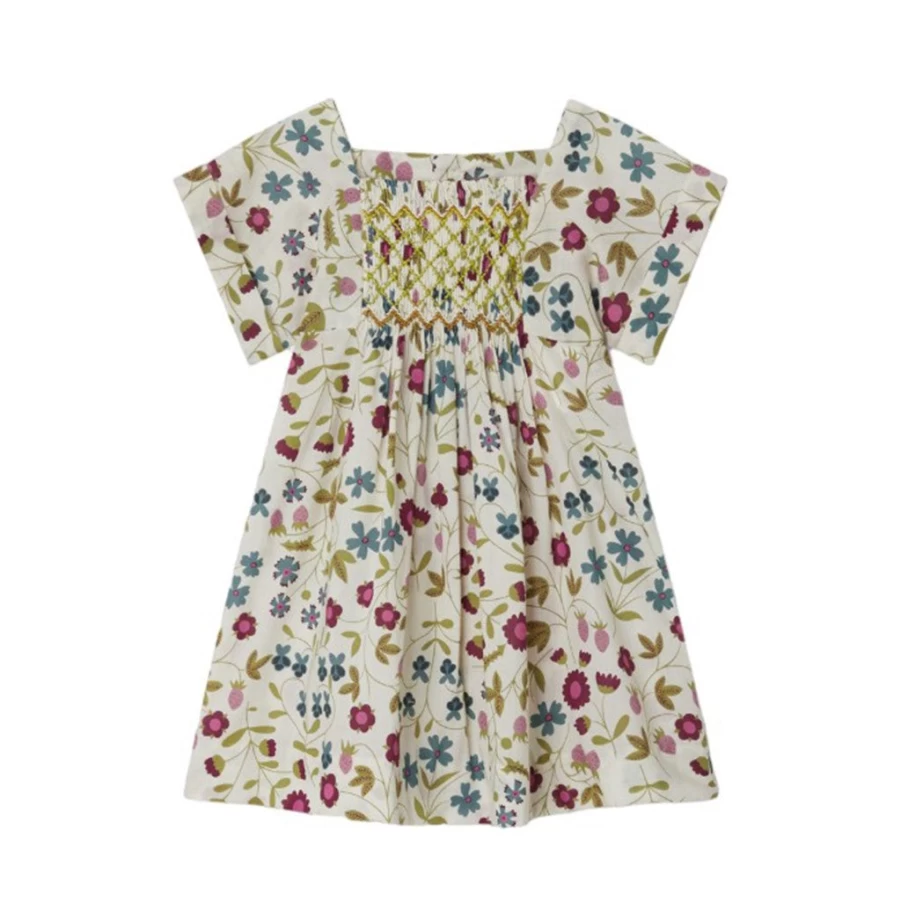 "KIDS21 Multi-Colored Smock Dress for Kids - Stylish & Comfortable"