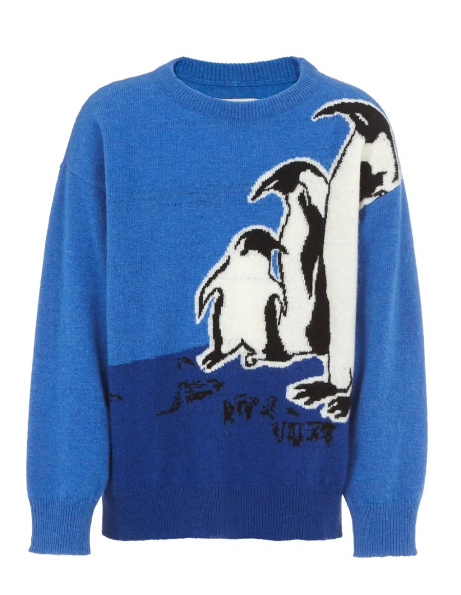"KIDS21 Blue Knit Pullover Sweater for Kids"