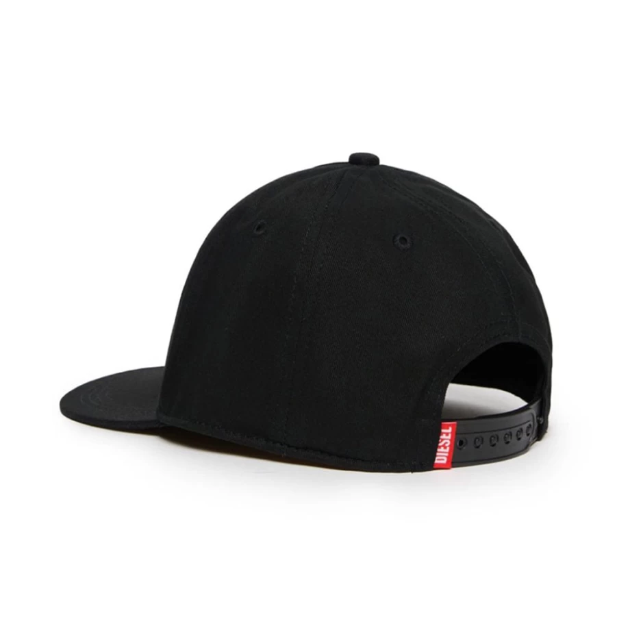 KIDS21 Black Cotton Cap with Embroidered Logo for Stylish Comfort