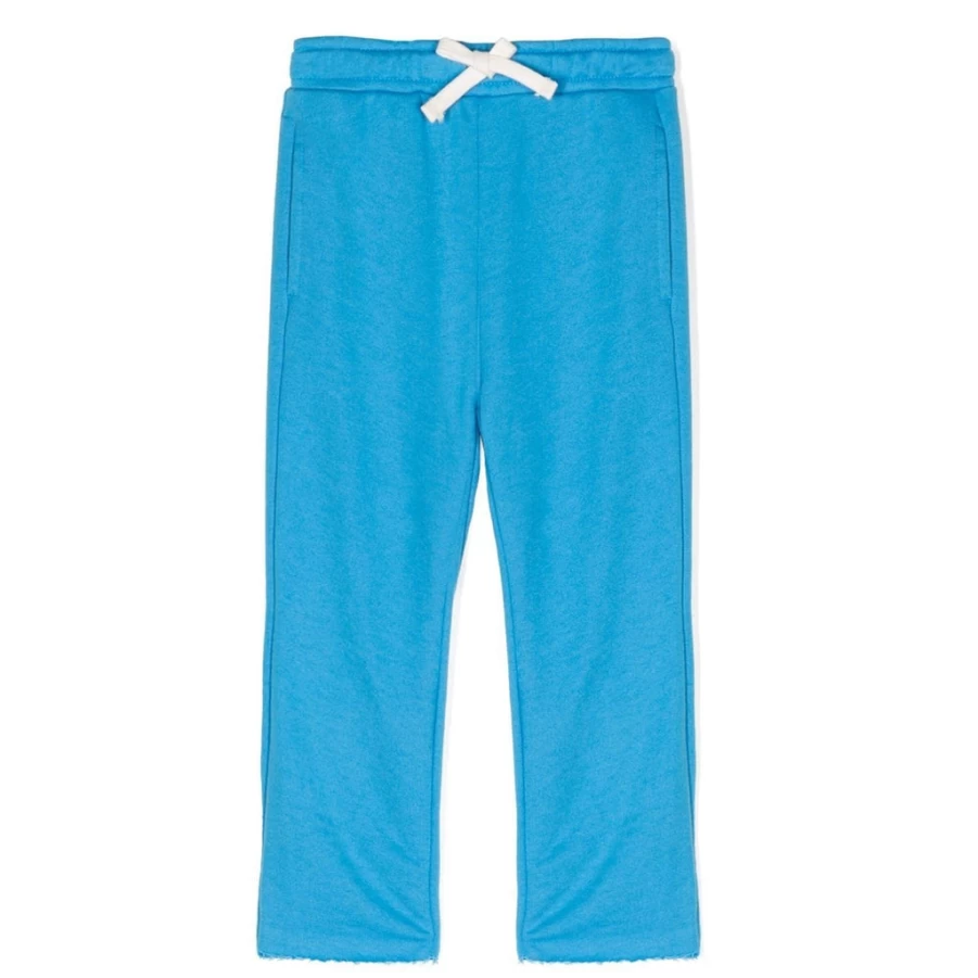 KIDS21 Kids Organic Cotton Jersey Sweatpants - Soft Blue Comfort Pants for Boys & Girls