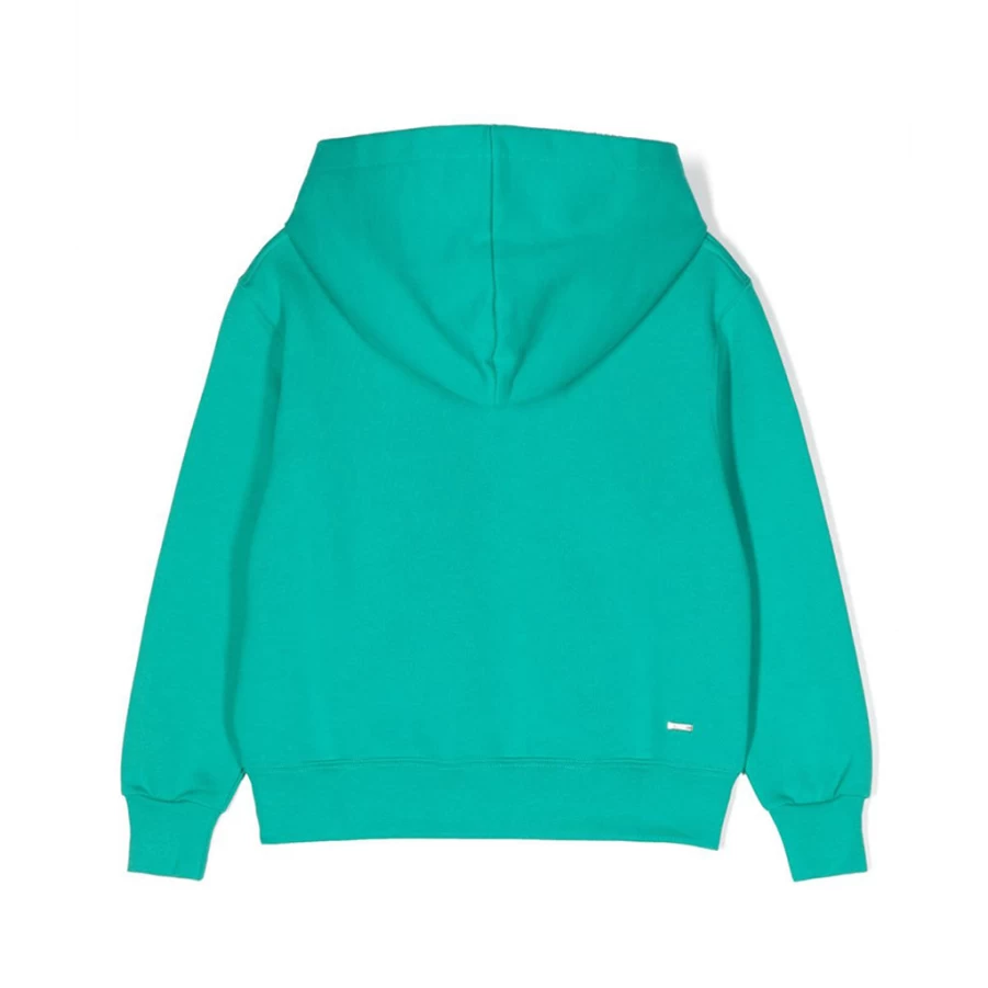 KIDS21 Green Arts District Hoodie for Kids - Amiri Style Pullover