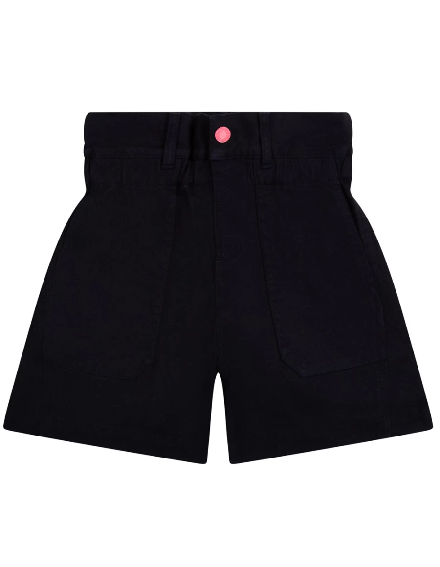 KIDS21 Navy Blue Kids' Back Badge Shorts for Comfort and Style